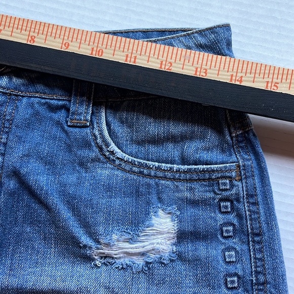 COLCCI Hard Women’s Distressed Denim Blue Shorts SIZE 38 EU made in Italy - Picture 11 of 13